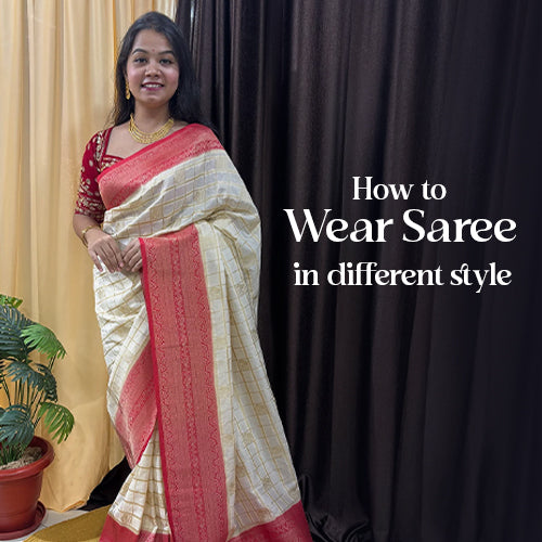 How to wear saree in different style