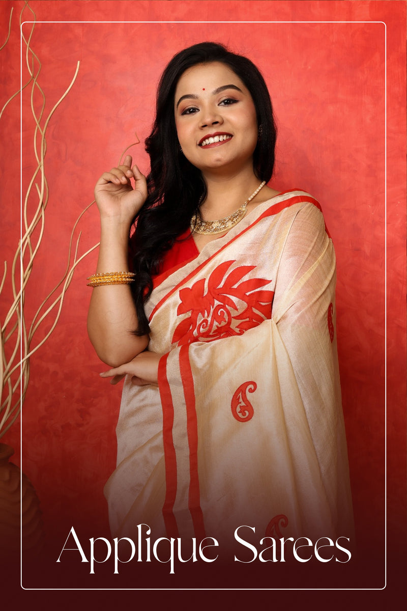 Applique Sarees