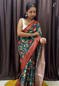 Mayurkanthi Printed Silk Saree