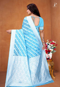 Blue Zaal Weave Cotton Saree