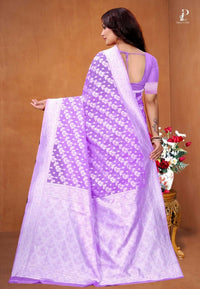 Lavender Zaal Weave Cotton Saree